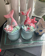 Load image into Gallery viewer, Mermaid and Ocean Themed Soy Candles