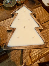 Load image into Gallery viewer, Hand Carved Christmas Tree Dough Bowls