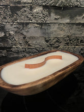 Load image into Gallery viewer, Oblong Hand Carved Dough Bowl