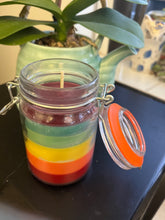 Load image into Gallery viewer, Rainbow PRIDE scented soy candle