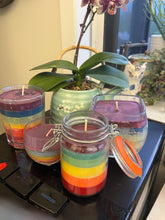 Load image into Gallery viewer, Rainbow PRIDE scented soy candle