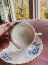Load image into Gallery viewer, Royal Blue Floral Teacup