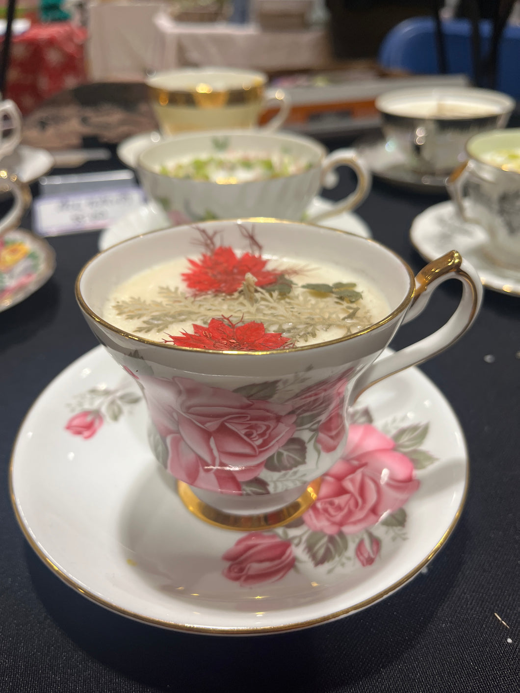 Pink Roses and Florals Vintage Teacup