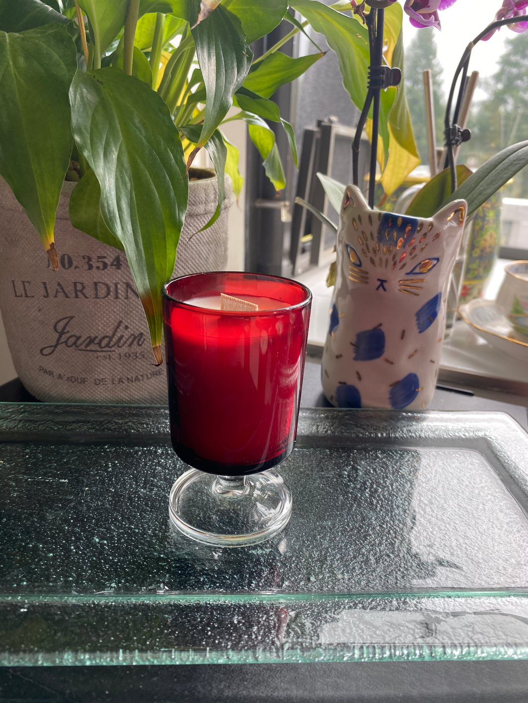 Small Ruby Red Glassware