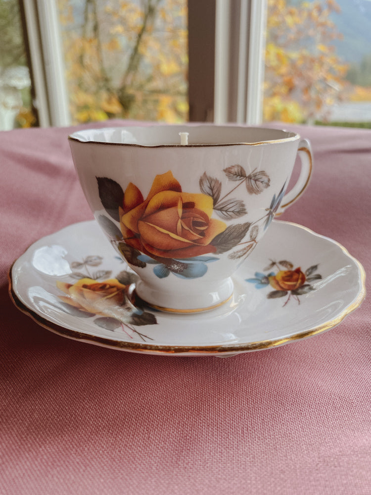 Rose And Floral Vintage Teacup